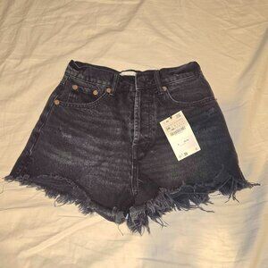 Zara High Rise Split Shorts NWT